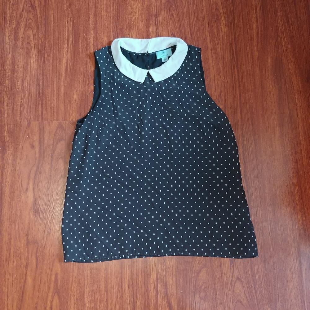 Cece Peter Pan Collar Top